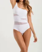 Claudia Mesh One-Piece Swimsuit