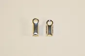 2mm Crimp End – Silver Plated
