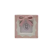 4.5 Square Pink Bow Frame