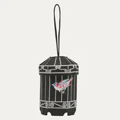 BLACK BIRDCAGE COLLECTIBLE CLUTCH BAG