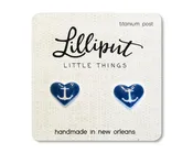 Anchor Heart Earrings