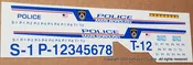 1/24th scale Marlborough, Massachusetts Police Decals