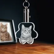 2D Memory Crystal™ - Keychain - Paw