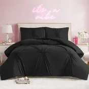 Amora Gathered Heart Comforter Set