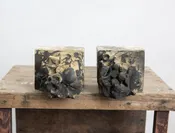 Antique Architectural Carved Stone Blocks, Pair