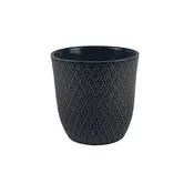 5" Stoneware Planter - Black