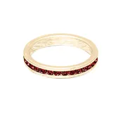 Birthstone Ring January Gold