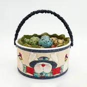 Handmade Bunny Fabric Easter Basket
