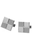 14K Cuff Links – Square White Gold Cufflinks