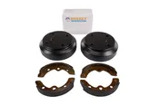 Huskey Club Car Golf Cart Brake Shoes & Drums Kit 1995-Up DS and Precedent