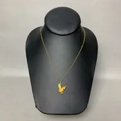 10K Gold 1" Eagle Pendant on 18" 12K Gold Filled Chain (2.4g)
