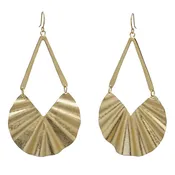Gold Fan Earrings