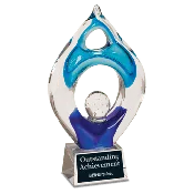 10 1/4" Winner Art Glass