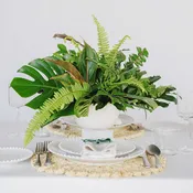Green Monochrome A la Carte Wedding Centerpiece
