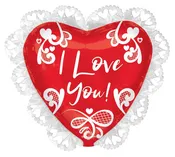 23" I Love You Lace Balloon