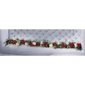 Red & White Hinge Adornment