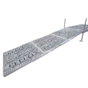 12' Modular Aluminum Gangway with Thermoformed Terrazzo Decking
