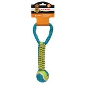 Chomper Braided Nylon Tennis Ball Tugs Dog Toy