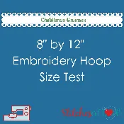 Christmas Gnomes 8" by 12" Embroidery Hoop Size Test Files