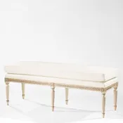 AMALIA white Italian bench