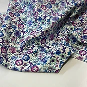 Flower Print Cowhide Leather Skin