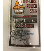 Addya Outdoors Inc. ADDYA STAINLESS STEEL DUO-LOCK SNAP 110 LBS SZ 4 10 PK (ADLS-SS-4-10)
