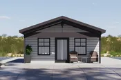 Ranch Style House Plan - 1 Beds 1 Baths 553 Sq/Ft Plan #1106-129