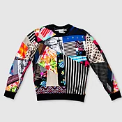 mixed print 'all-over reroll' sweatshirt
