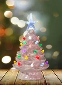 7.5" Ceramic Pink Tree