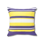 Campus Hammocks LSU Colors Striped Throw Pillow Cover