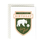 Beary Great Birthday Card by Amy Heitman