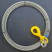 Knight 3/8 Steel Core Cable w/ Self Locking Swivel Hook