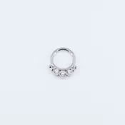 Barra - White CZ - 14k White Gold - 16g - 5/16" - Ring - BVLA — MODERN RITUAL