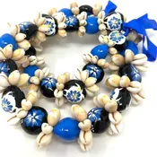 Kukui net Lei with Shells