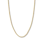 20" Textured Rope Chain Solid 14K Yellow Gold