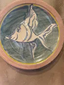 Go Fish, the Winds Show : Cobalt Kittle Fish Platter #21 — Miami Valley Pottery