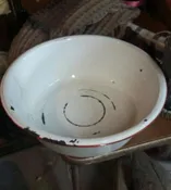 Vintage enamelware dishpan — Aunt Jennie's Attic