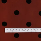 Big Polka Dot Rayon/Linen Twill - Burnt Umber (2.6m Bundle)