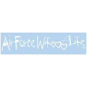 Air Force Wife Life Sticker, Vinyl Transfer