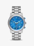Montre Runway Watch Hunger Stop argentée surdimensionnée