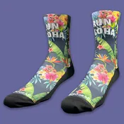 Colorful Crew Running Socks