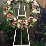 Springs pinks wreath