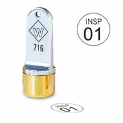 1/2″ Diameter Metal Circle Inspection Stamp