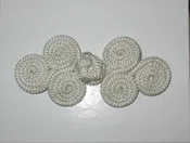 Passementerie frog closures in Antique White, Black, or Navy