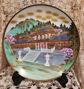 Gorgeous Monumental, 18 1/4", Japanese Kutani Charger Plate, Nikko Temple - Circa 1926 to 1928 — Sir Richards Antiques & Fine Art Center ~ Est. 1971