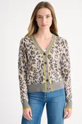 ANIMAL PRINT CARDIGAN