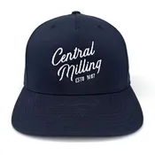Embroidered Script Hat – Navy
