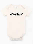"Darlin''" Organic Baby Onesie