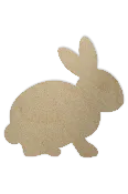 Wooden Bunny Shapes