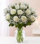 White One Dozen Roses